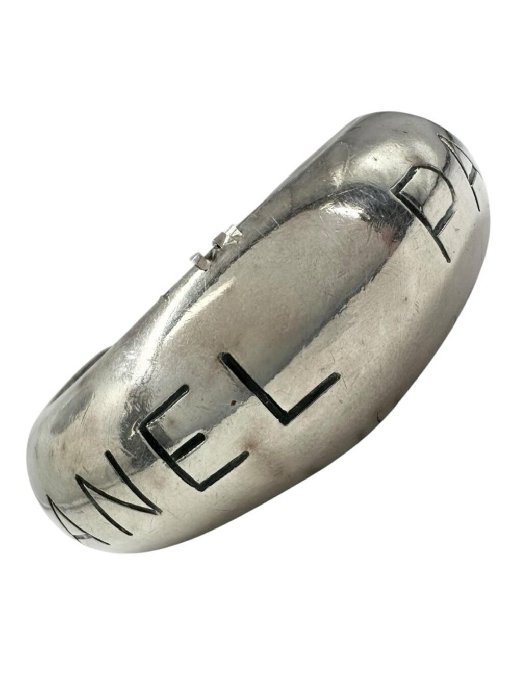 Chanel Silver Bangle Bracelet